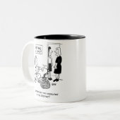 Schlange Charmer bei der Verabredet Agentur Zweifarbige Tasse (Vorderseite Links)