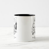 Schlange Charmer bei der Verabredet Agentur Zweifarbige Tasse (Mittel)