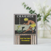 Schlange Charmer, Text hinzufügen, Postkarte (Stehend Vorderseite)