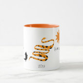 Schlange Chinesische Zodiac-Jahr Monogram Spaß Kin Tasse (Zentrum)