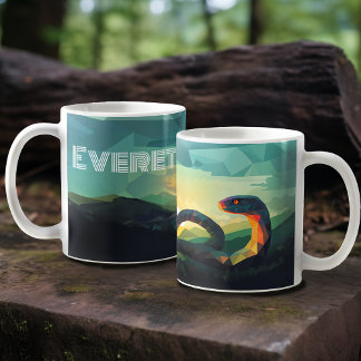 Schlange Clever und kreativ - Personalisiert Kaffeetasse