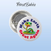 Schlange, die Erde wieder groß machen, Niedliche U Button