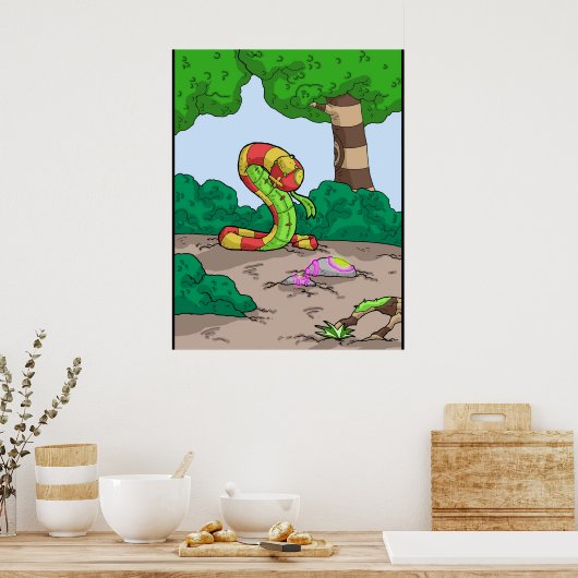 Schlange-Druck 02 Poster (Küche)