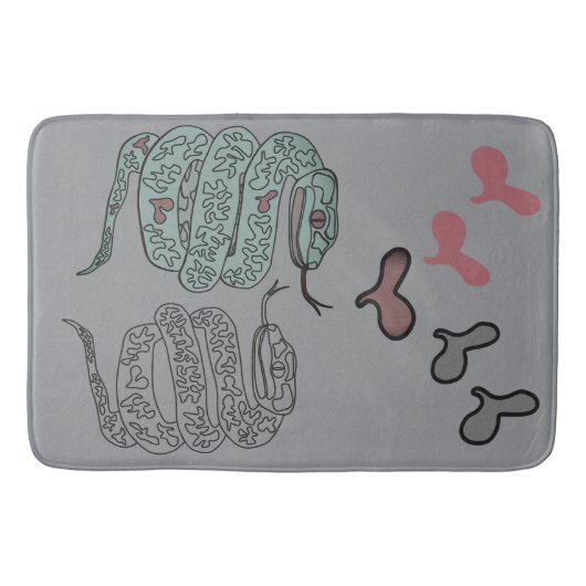 Schlange Druck Bath Mat Badematte (Vorderseite)