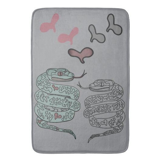 Schlange Druck Bath Mat Badematte (Vorderseite Vertikal)