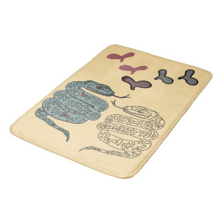 Schlange Druck Bath Mat Badematte