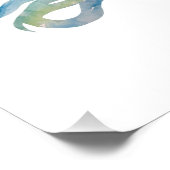 Schlange Farbe Wasserfarbe Fotodruck (Ecke)