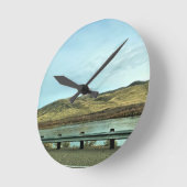 Schlange Fluss, Baker Landkreis, Oregon Runde Wanduhr (Winkel)