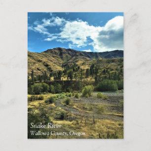 Schlange Fluss, Landkreis Wallowa, ODER Postkarte