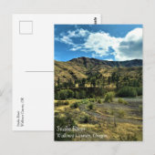 Schlange Fluss, Landkreis Wallowa, ODER Postkarte (Vorne/Hinten)