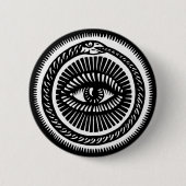 Schlange frisst ihren eigenen Schwanz Button (Vorderseite)