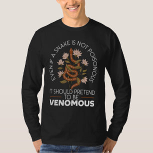 Schlange für schleichende Tierreptilien-Herpetolog T-Shirt