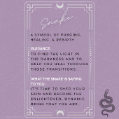 Schlange Geist Tierdekoration Glas-Schneidebrett Schneidebrett