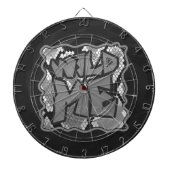 Schlange Gelb und Gold Print Dartscheibe (vorne)