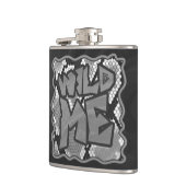 Schlange Gelb und Gold Print Flachmann (Links)