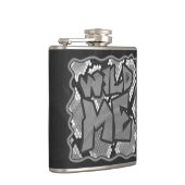 Schlange Gelb und Gold Print Flachmann (Rechts)