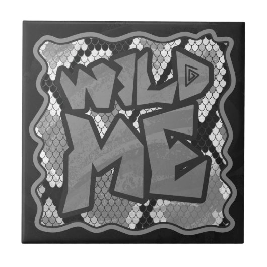 Schlange Gelb und Gold Print Fliese (Vorderseite)