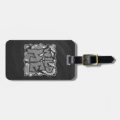 Schlange Gelb und Gold Print Gepäckanhänger (Vorderseite horizontal)