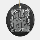 Schlange Gelb und Gold Print Keramikornament (Links)