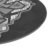 Schlange Gelb und Gold Print Schneidebrett (Ecke)