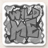 Schlange Gelb und Gold Print Untersetzer (Vorderseite)