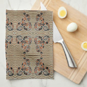 Schlange Geometrisches Muster Küchentuch (Viertel Falte)