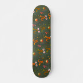 Schlange Goddess grün Skateboard (Vorne)