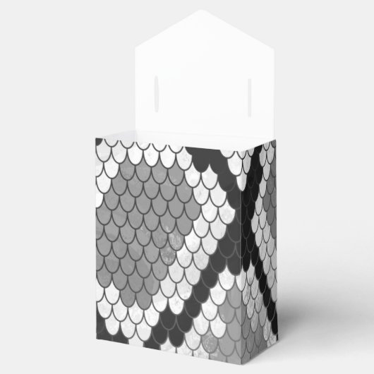 Schlange Grau und leicht Grau drucken Geschenkschachtel (Geöffnet)