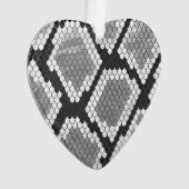 Schlange Grau und leicht Grau drucken Ornament (Vorderseite)