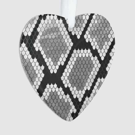 Schlange Grau und leicht Grau drucken Ornament (Vorderseite)