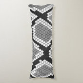 Schlange Grau und leicht Grau drucken Seitenschläferkissen (Vorderseite Vertikal)