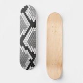 Schlange Grau und leicht Grau drucken Skateboard (Vorderseite)