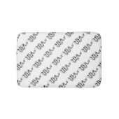 Schlange Grau und leicht Grau Silhouette Badematte (Vorderseite)