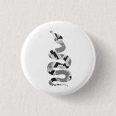 Schlange Grau und leicht Grau Silhouette Button (Vorderseite)