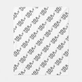 Schlange Grau und leicht Grau Silhouette Fleecedecke (Vorderseite)