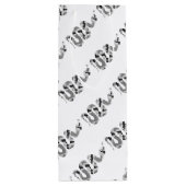 Schlange Grau und leicht Grau Silhouette Geschenktüte Für Weinflaschen (Rückseite)