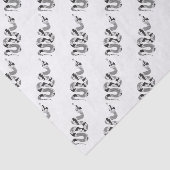 Schlange Grau und leicht Grau Silhouette Seidenpapier (Ausschnitt)