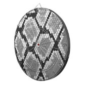 Schlange Grau, Weiß und Schwarz Dartscheibe (Vorderseite rechts)