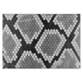 Schlange Grauer, Weiß-und Schwarz-Druck Schneidebrett (Vorderseite)