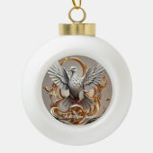 "Schlange Grube Escape" Keramik Kugel-Ornament (Vorderseite)