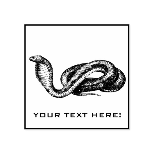 Schlange Gummistempel (Prägung)