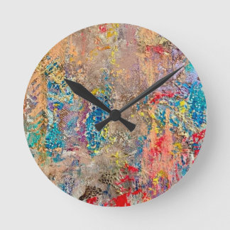 Schlange Hängematte Fein, aber fett und lebendig Runde Wanduhr