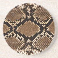 Schlange Haut Sandstone Drink Untersetzer
