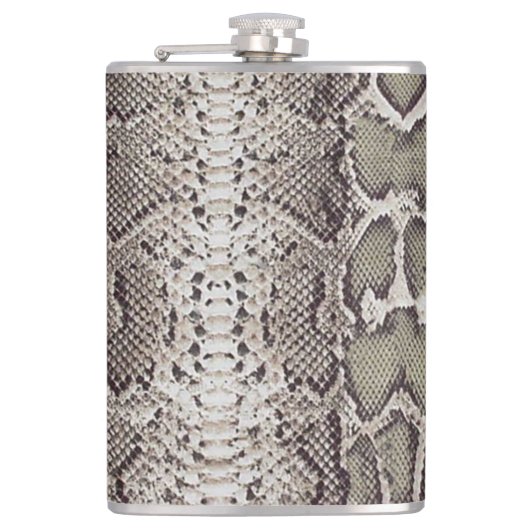 Schlange Hautfarbe Flachmann (Vorderseite)