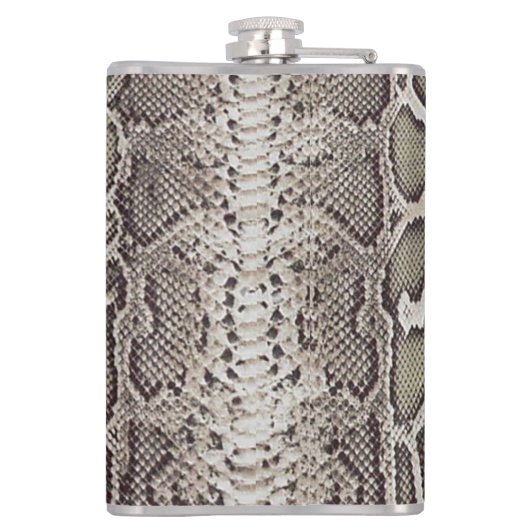 Schlange Hautfarbe Flachmann (Rückseite)