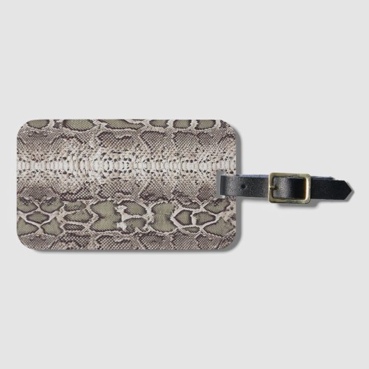 Schlange Hautfarbe Gepäckanhänger (Vorderseite (Horizontal))