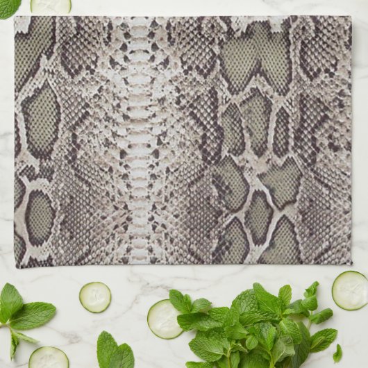 Schlange Hautfarbe Geschirrtuch (Gefaltet)