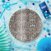 Schlange Hautfarbe Pappteller (Party)