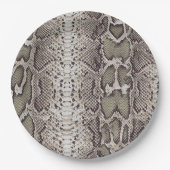 Schlange Hautfarbe Pappteller (Vorderseite)