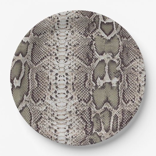 Schlange Hautfarbe Pappteller (Vorderseite)